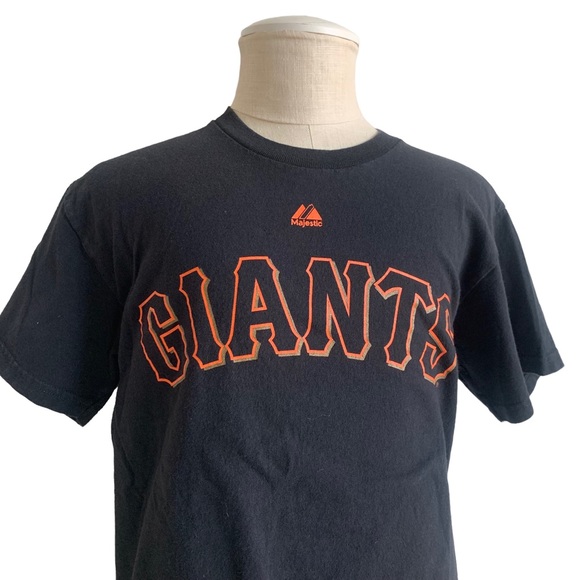 Majestic San Francisco Giants Tee. Linsucum # 55 on back,‎ women’s small - Picture 1 of 7
